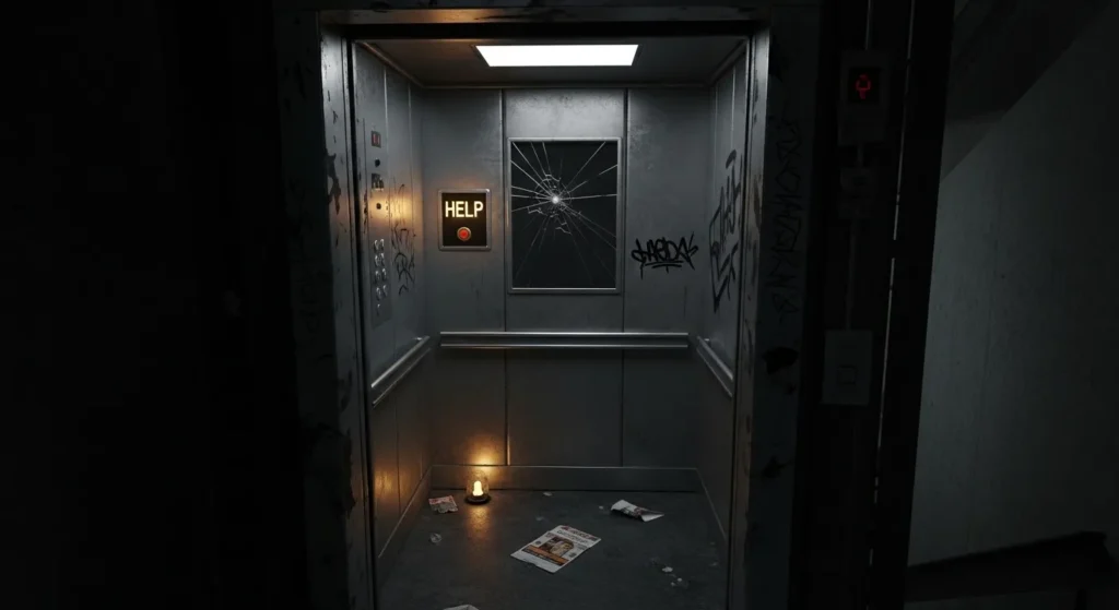  A stuck elevator