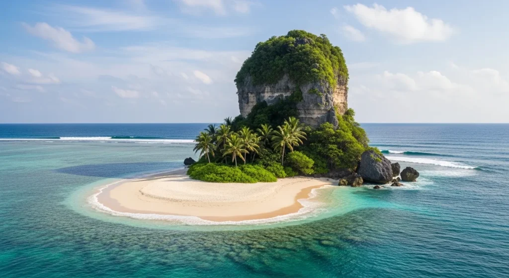 An island in the ocean
