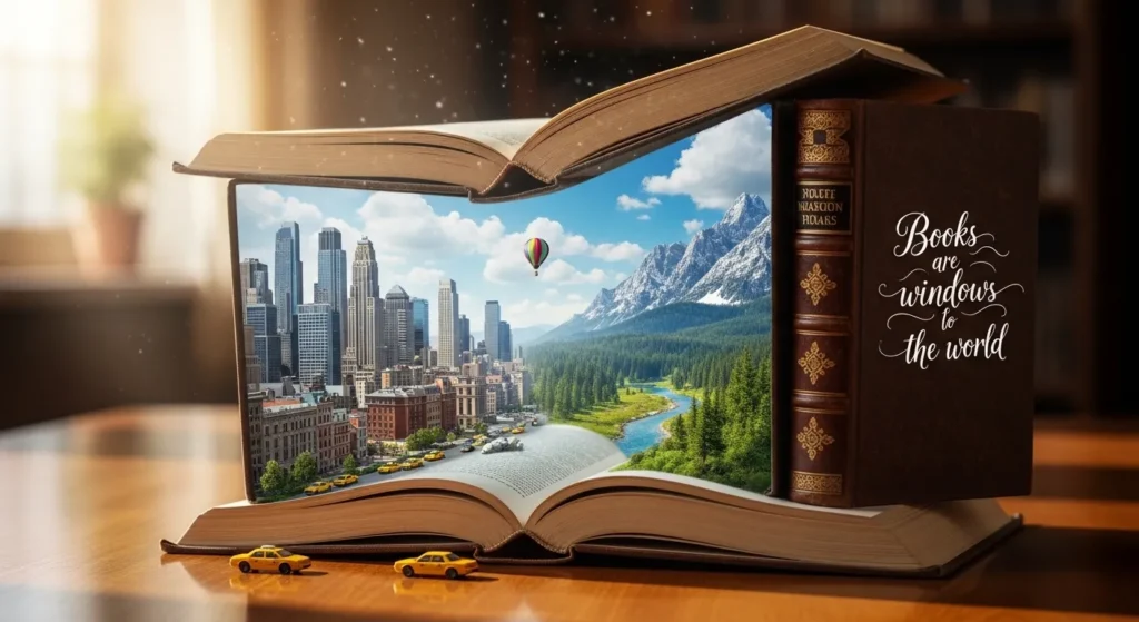  Books are windows to the world