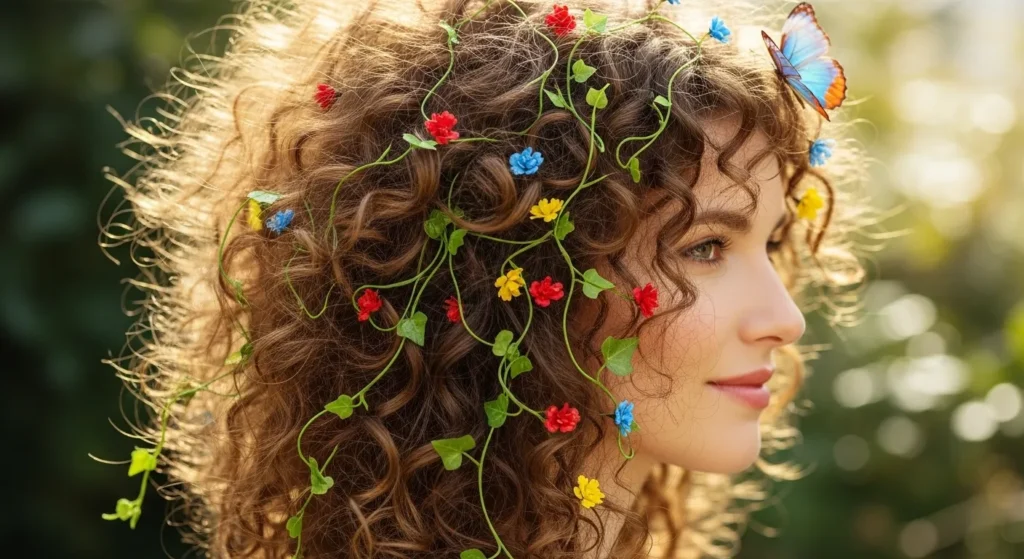  Curly hair is a tangled garden