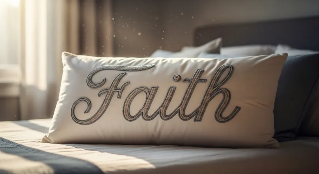  Faith is a soft pillow