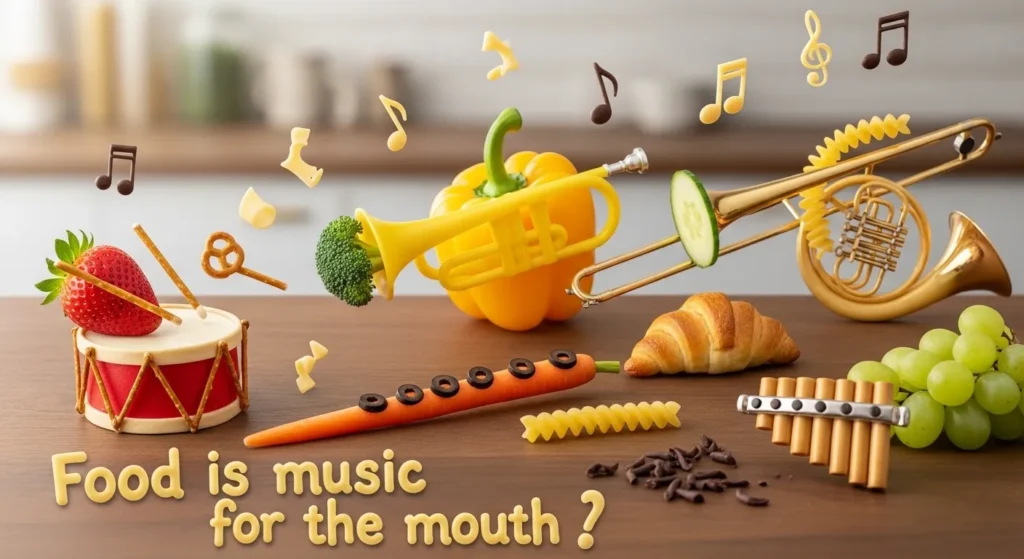 Food is music for the mouth