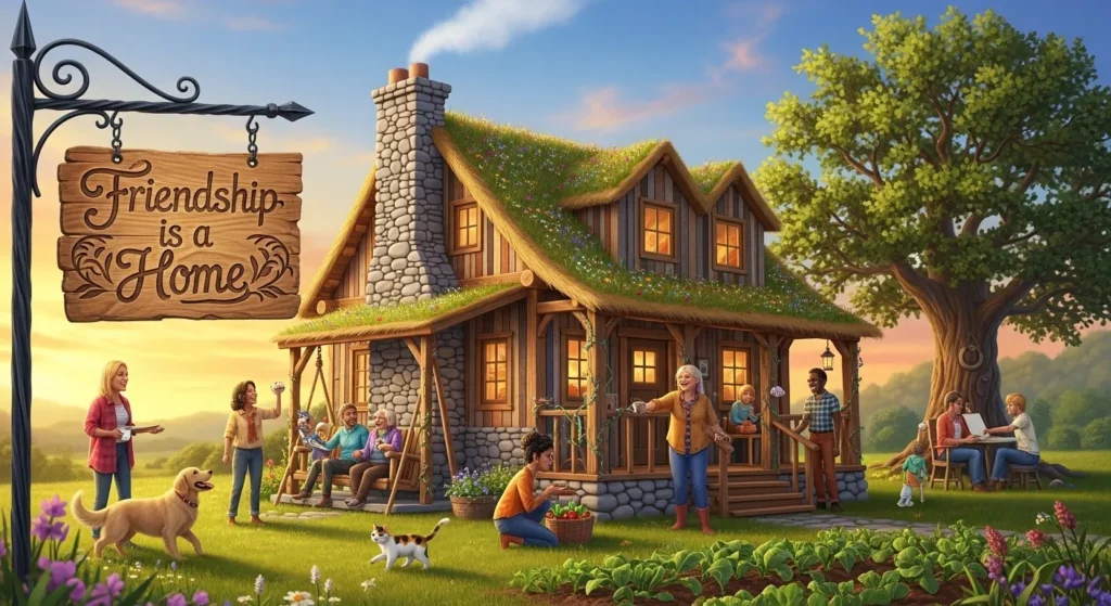 Friendship is a home