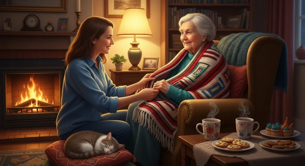 Friendship is a warm blanket