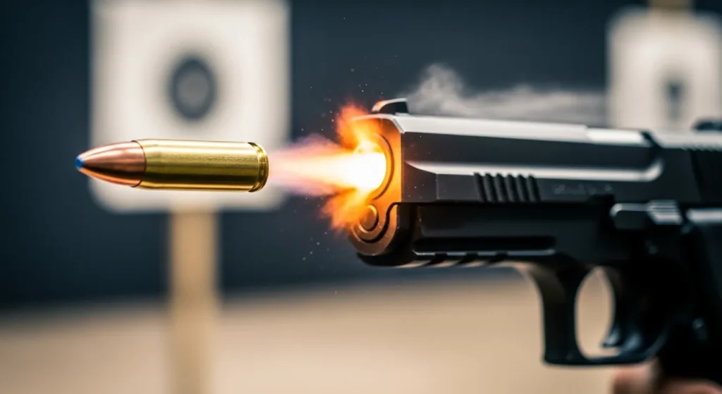 Like a bullet from a gun