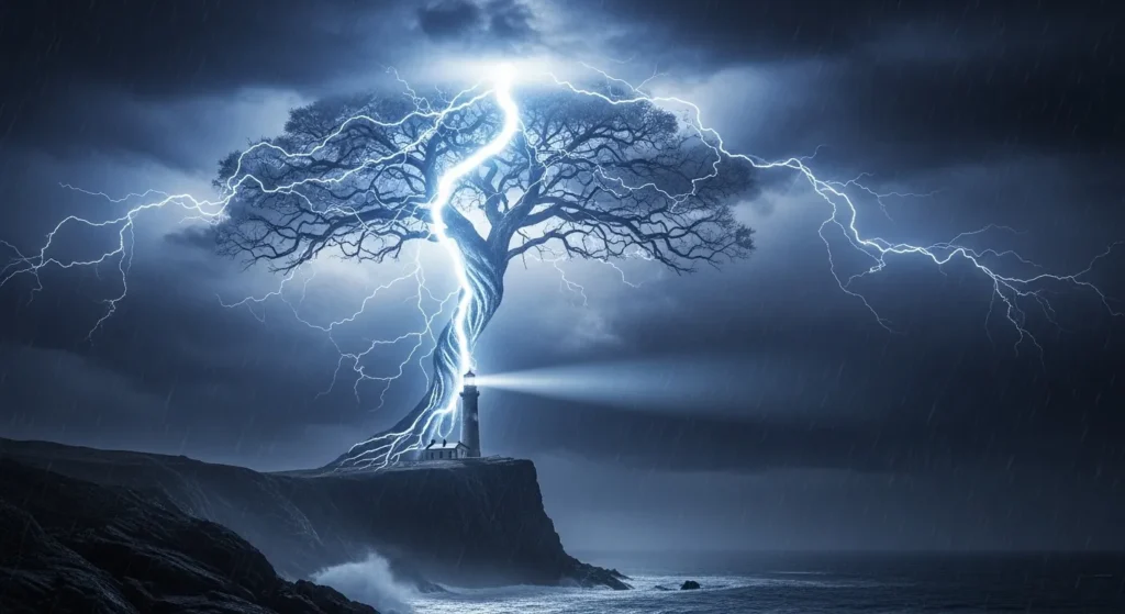 Like a lightning bolt