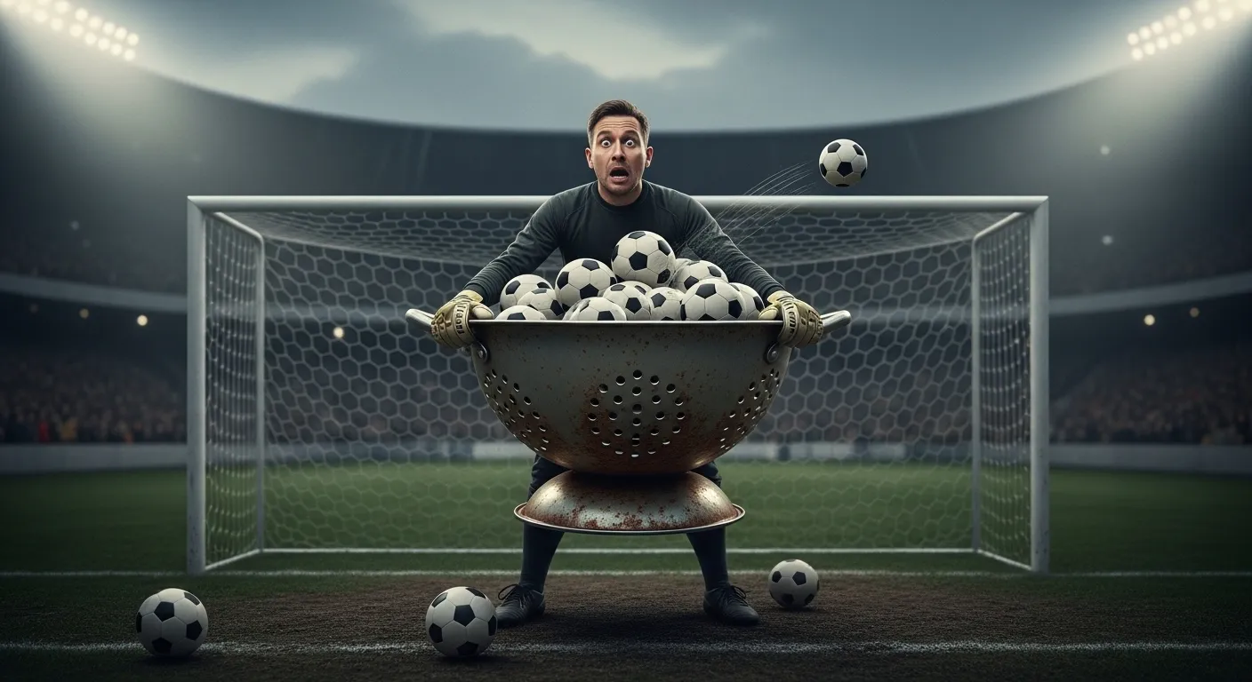 metaphor for bad goalie