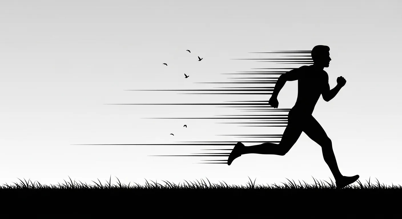 metaphor for running fast