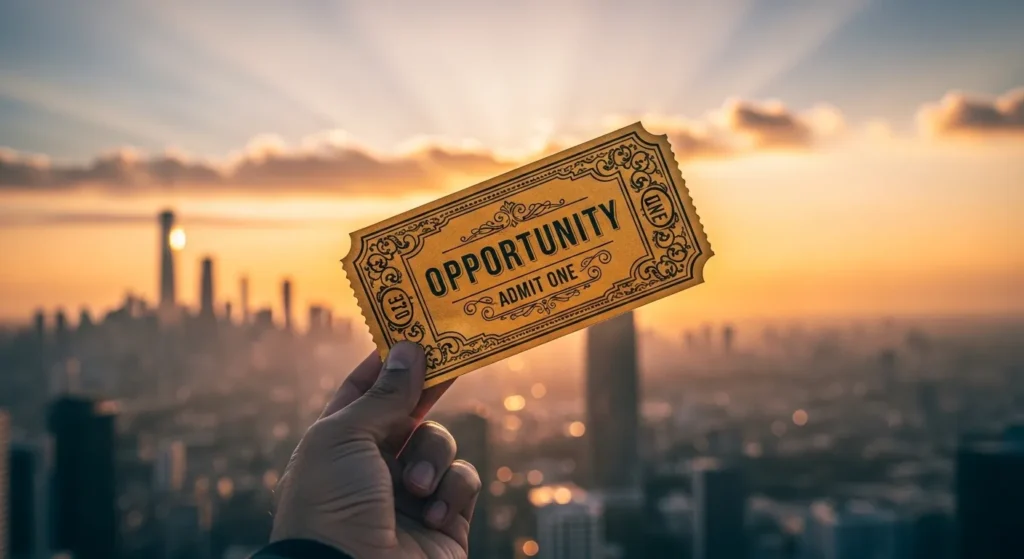  Opportunity is a ticket