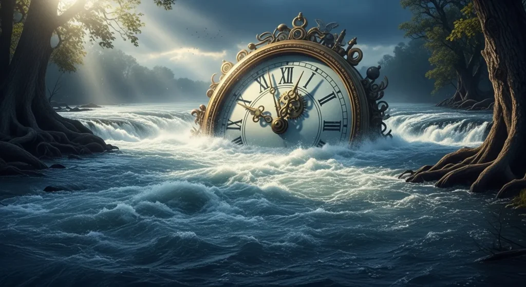 Time was a rushing river