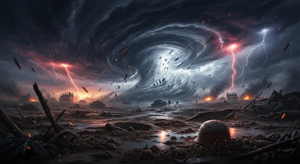 War is a raging storm