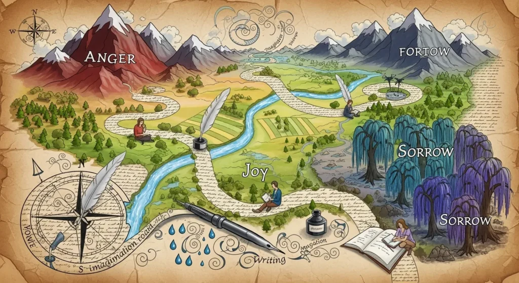 Writing is a map of emotions