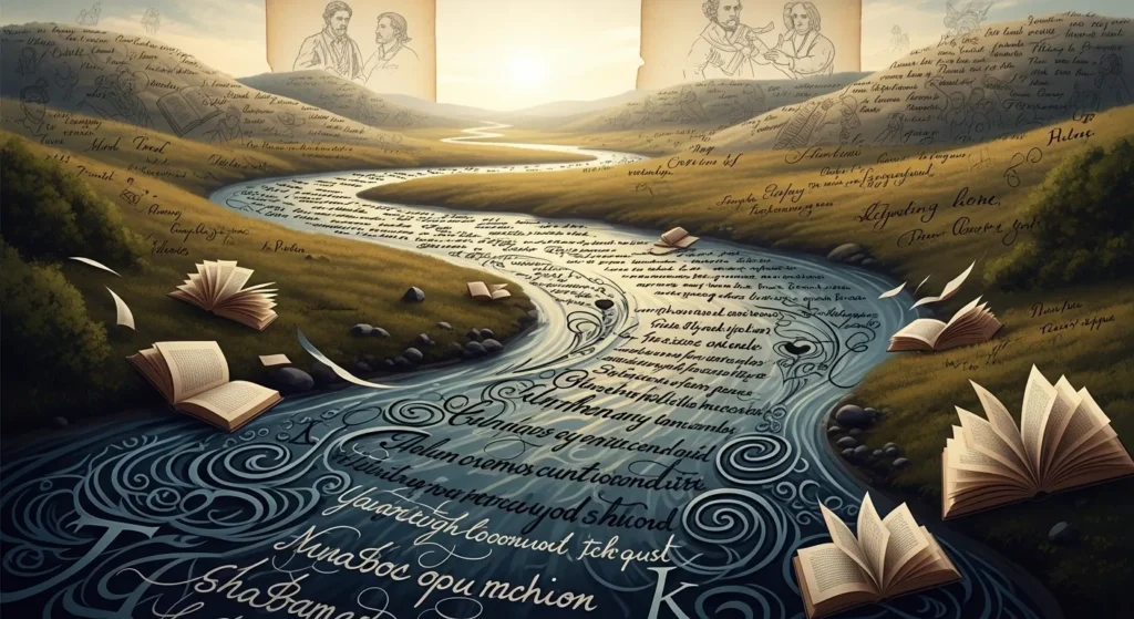  Writing is a river of thoughts