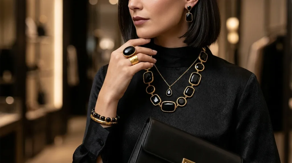 Black Onyx in Fashion and Jewelry