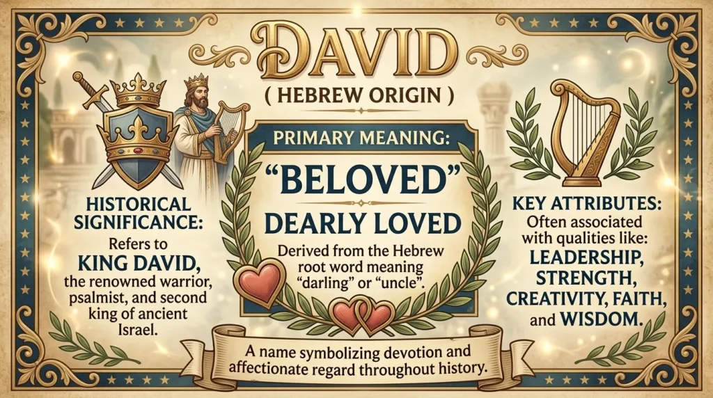 What Does David Name Meaning Mean in Text
