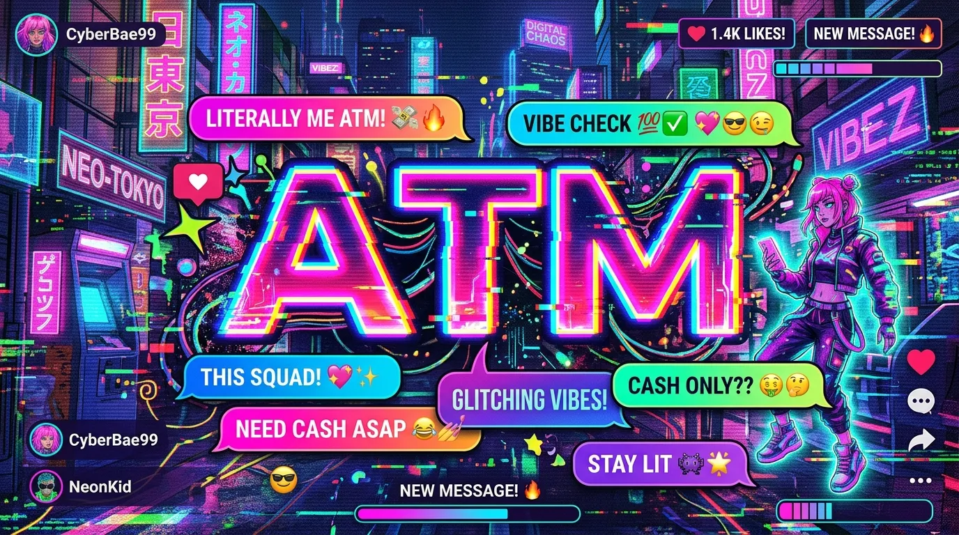 atm meaning in text