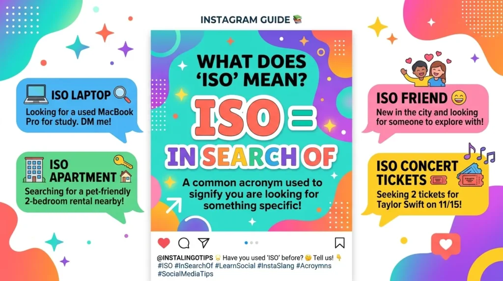 What Does ISO Mean in Text