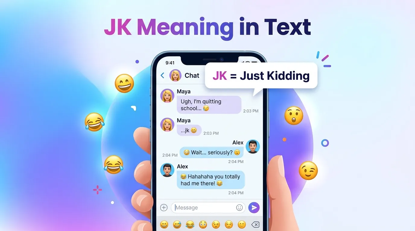jk meaning in text