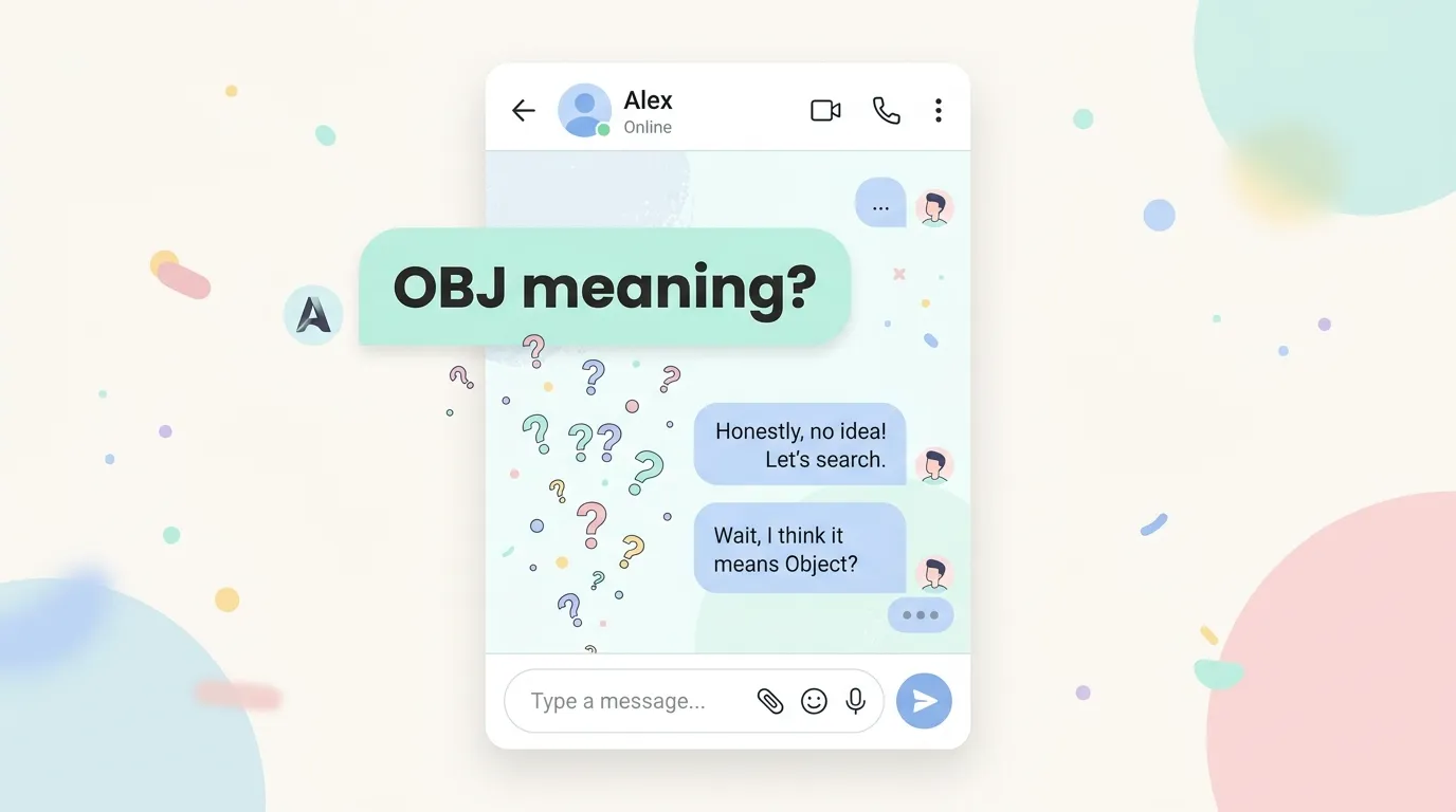 Obj Meaning in Text