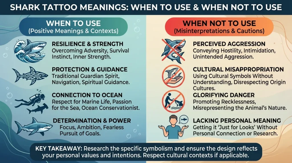 When to Use and When Not to Use Shark Tattoo Meaning
