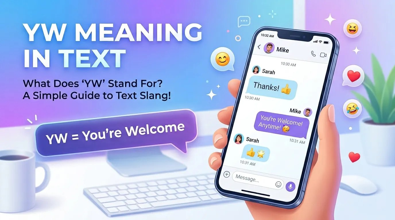 yw meaning in text