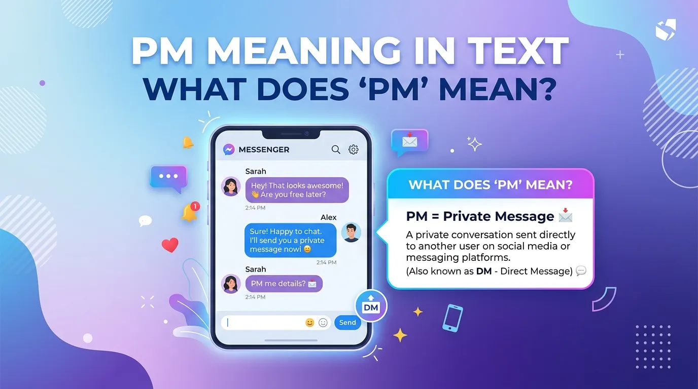 pm meaning in text