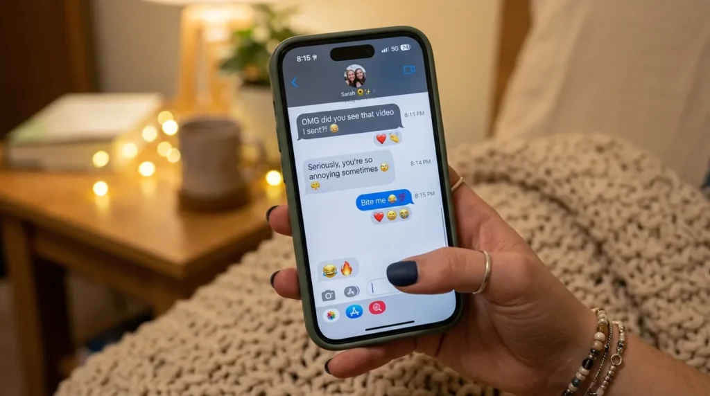 What Does Bite Me Mean in Text