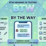 BTW Meaning in Text