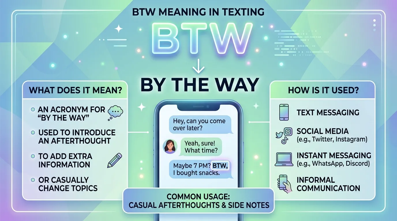 BTW Meaning in Text