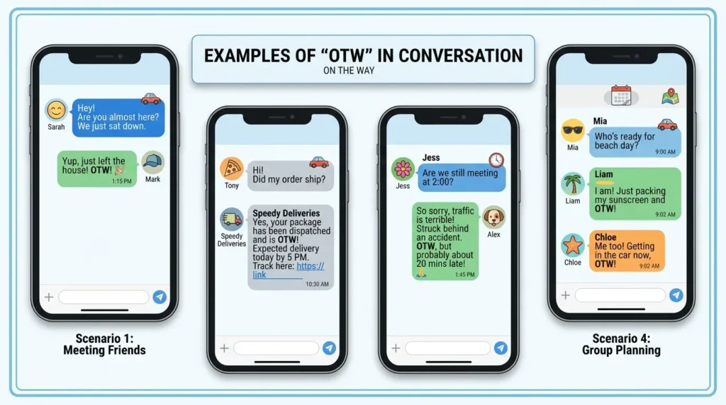 Examples of OTW in Conversation