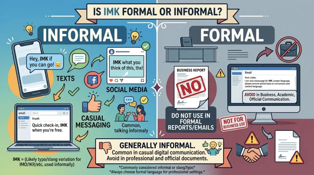 Is IMK Formal or Informal