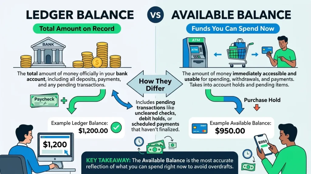 Ledger Balance vs Available Balance