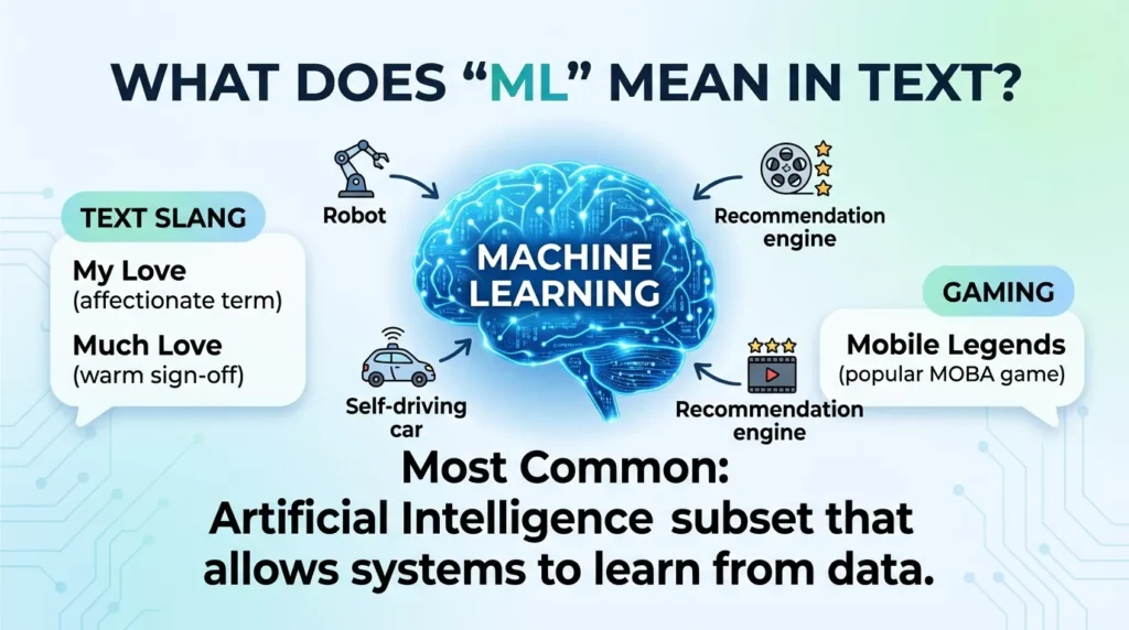 What Does ML Mean in Text