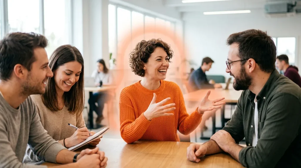 Examples of Orange Aura in Conversation