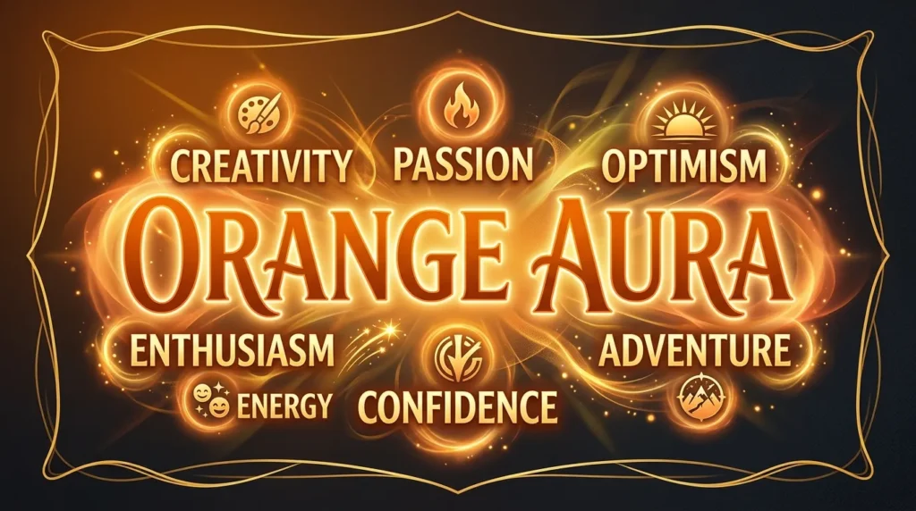 what Does Orange Aura Mean in Text