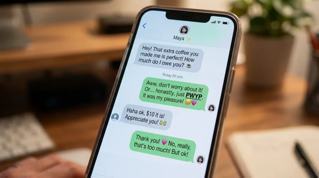 How PWYP Is Used in Text Messages
