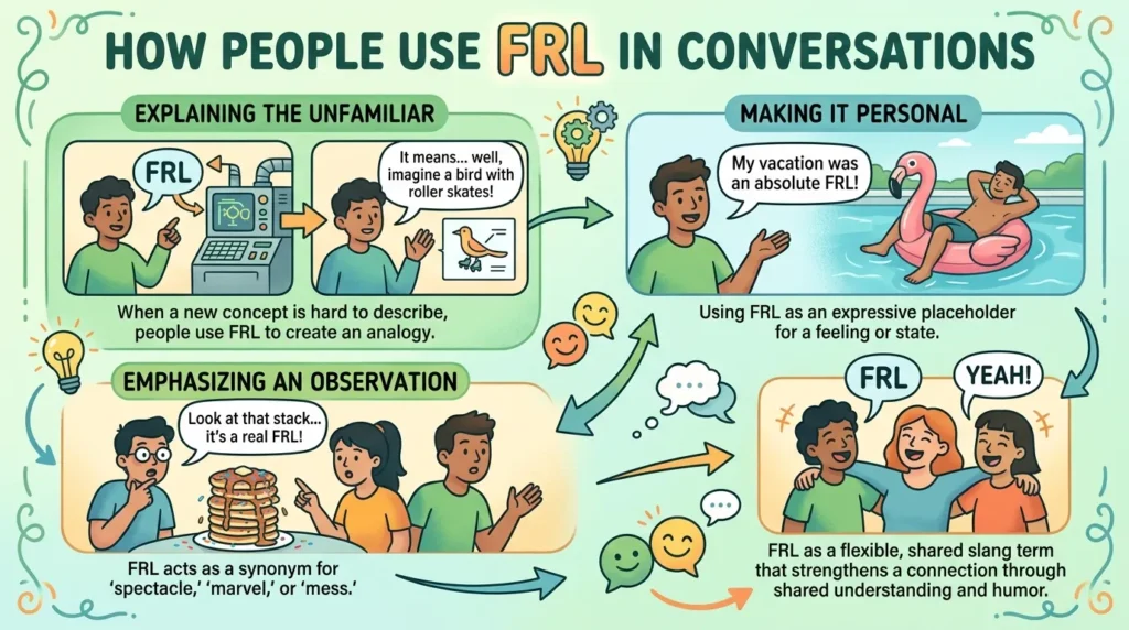How People Use FRL in Conversations