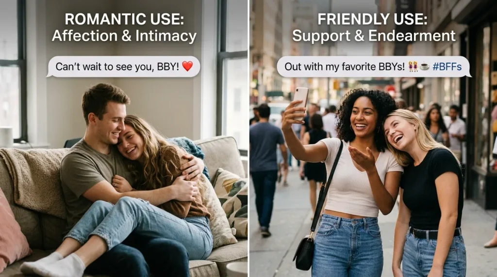 Romantic vs Friendly Use of BBY