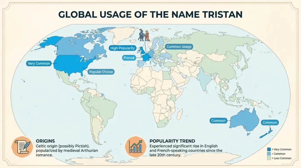 Where Is Tristan Name Commonly Used