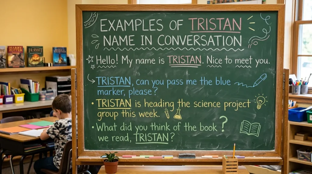 Examples of Tristan Name in Conversation