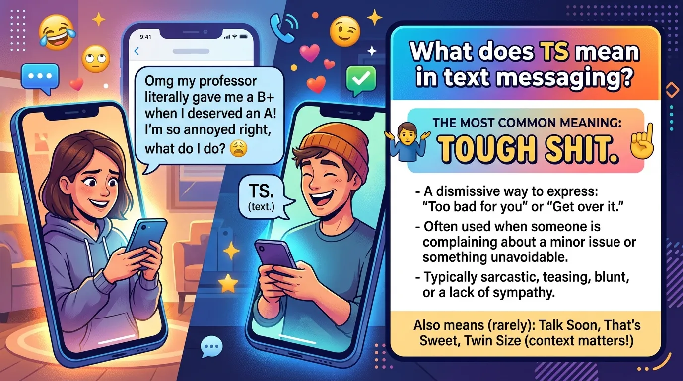 what does ts mean in text messaging