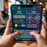 what does ion mean in text