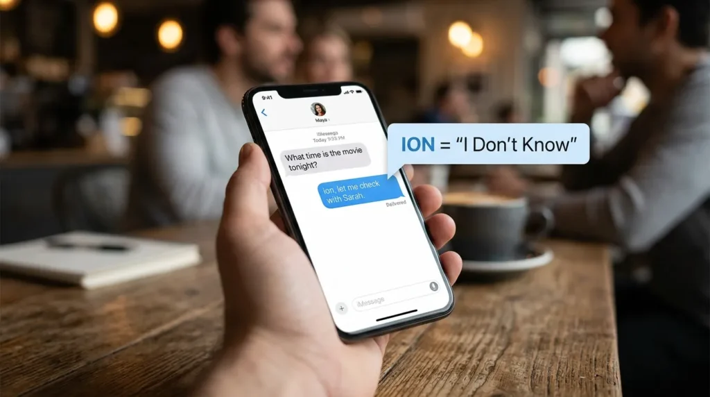 What Does ION Mean in Text