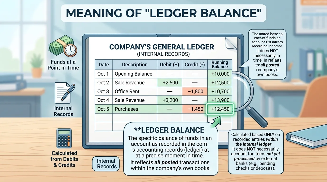 ledger balance meaning