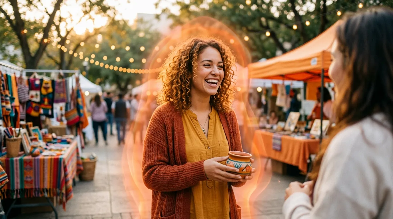 orange aura meaning