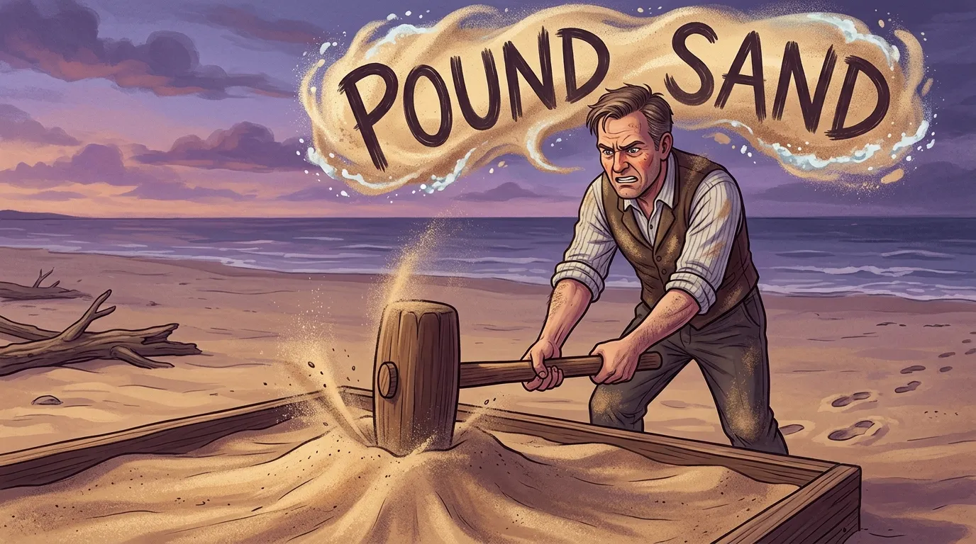 pound sand meaning