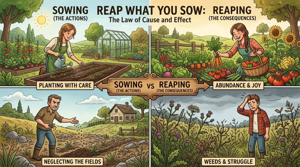 What Does Reap What You Sow Mean in Text